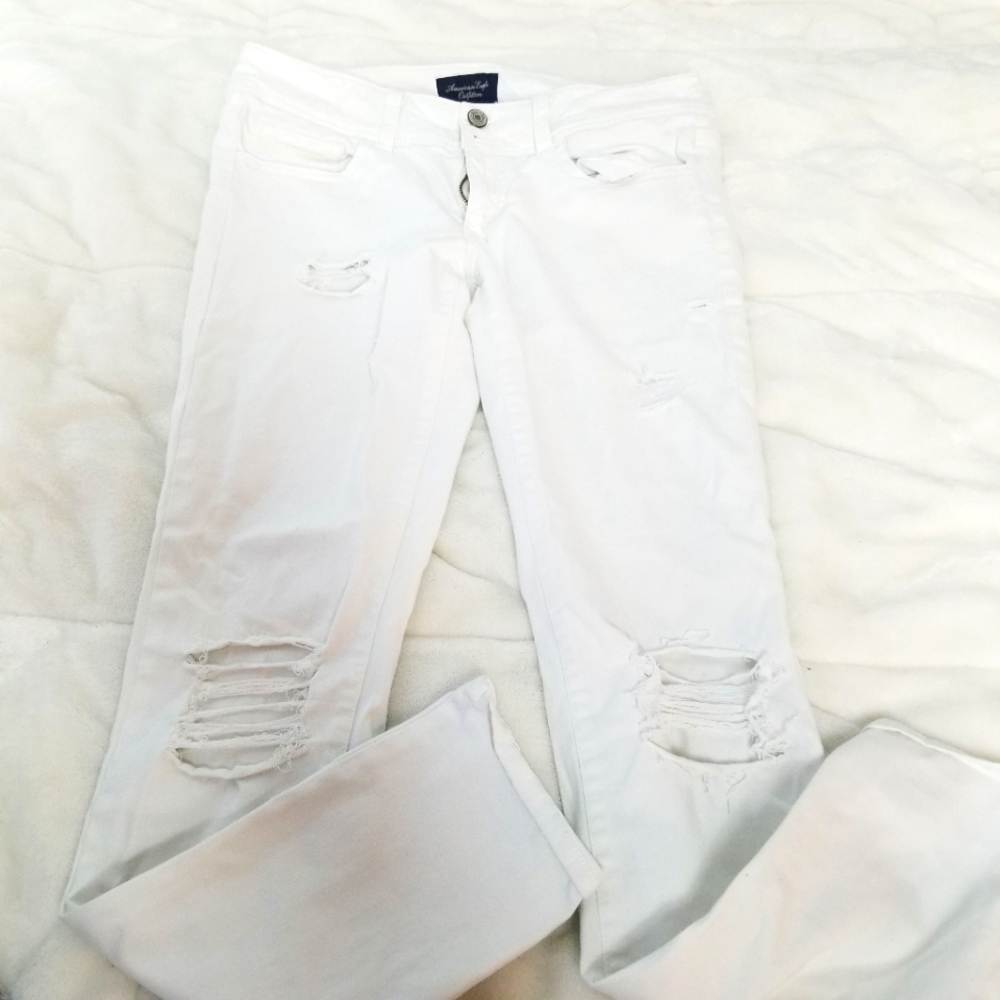 American Eagle Outfitters White White Women's Jeans